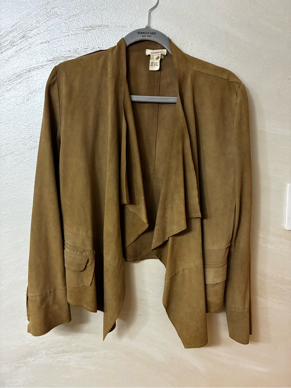 Sundance  Suede Draped Jacket
